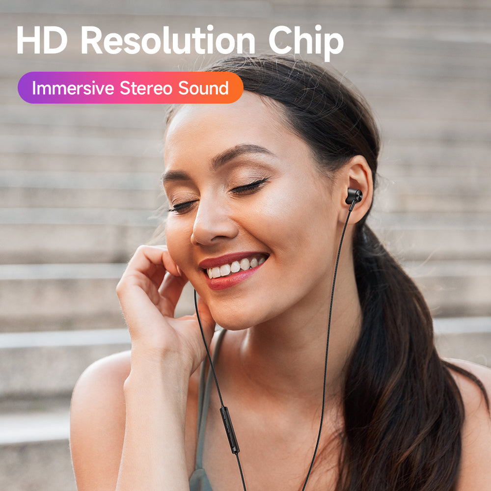 MCDODO HP-3490 MDD HiFi Stereo Wired Headphone Type-C Earphone with Mic and Volume Control - Black MCDODO HP-3490 MDD HiFi Stereo Wired Headphone Type-C Earphone with Mic and Volume Control - Black